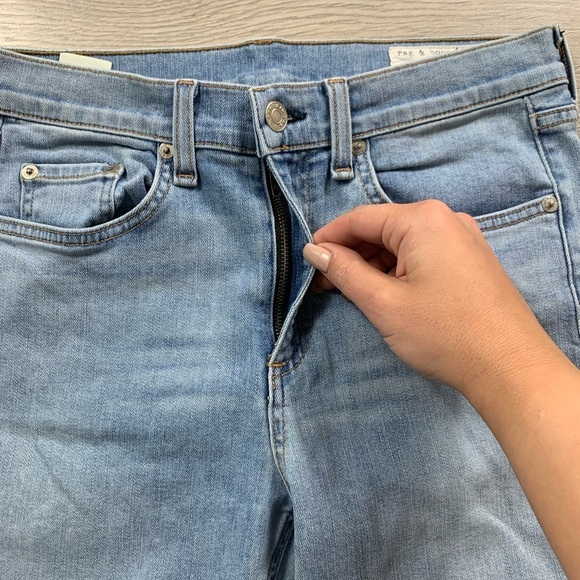 Rag & Bone High Rise Capri Wiley Jeans - Picture 7 of 15